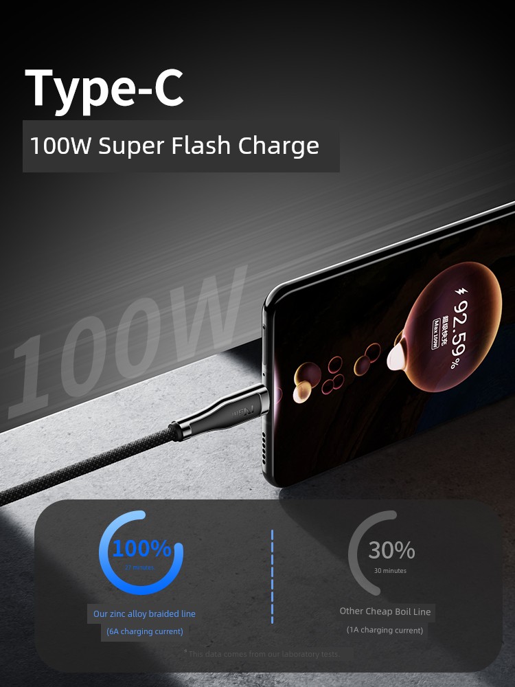 Applicable to Huawei 100W Data Cable Type-C Super Fast Charge Pura70pro Charging Cable Android Device Tpyec Cable Mate60 Car 6A Mobile Phone Typc Cable USB to Tapyc Flash Charger