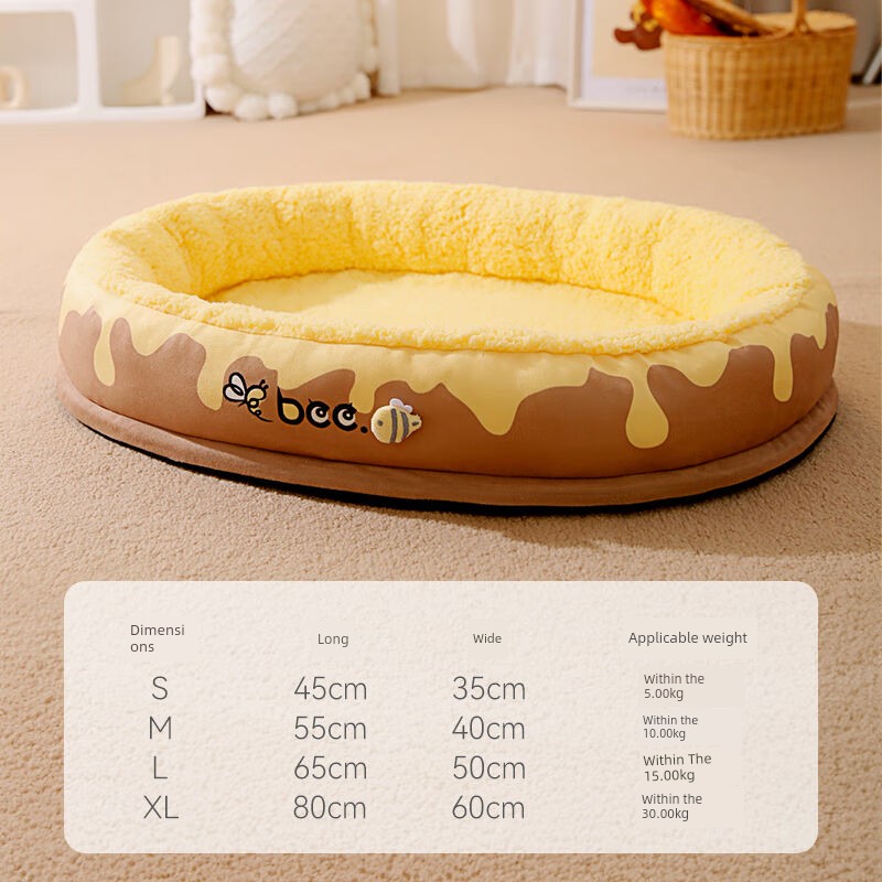 Hippie Dog Kennel Winter Heattech Dog Bed All Year Round Neutral Dog Mat Sleep for Internet Celebrity Cat Nest Winter Pet