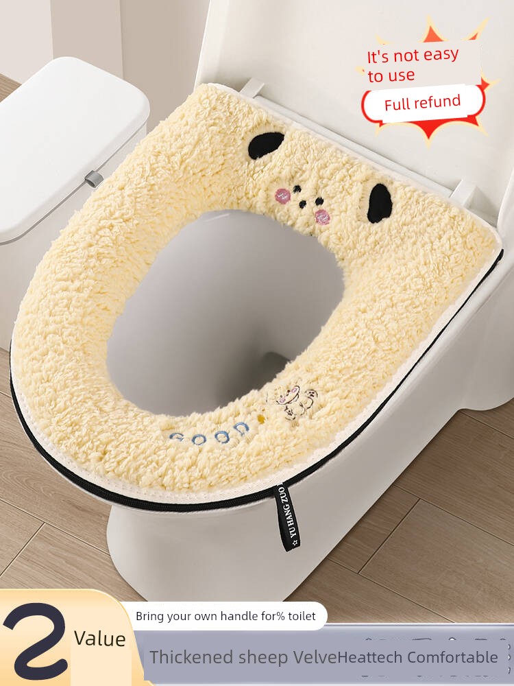 Toilet Seat 2025 New Arrival For Home All Year Round Neutral Thickened Waterproof Closestool Cushion Toilet Seat Cover Toilet Seat Cover Pad Winter