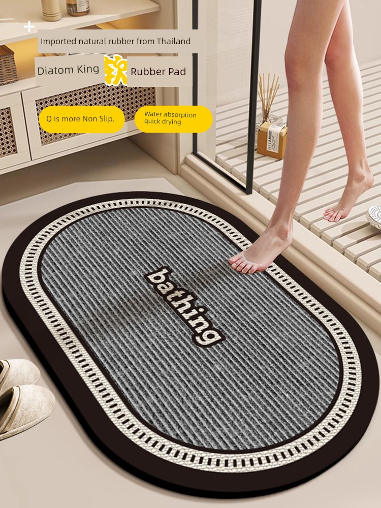 Water Absorption Non Slip Bathroom Mats Toilet Diatom Ooze Toilet For Home Carpet Bathroom Doorway Toilet Foot Mat