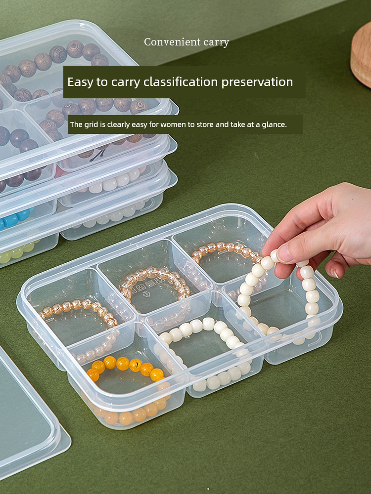 Wenwan Walnut Storage Box Dustproof Bracelet with Lid Jewelry Jewelry Box Buddha Beads Bodhi Bracelet Transparent Display Box