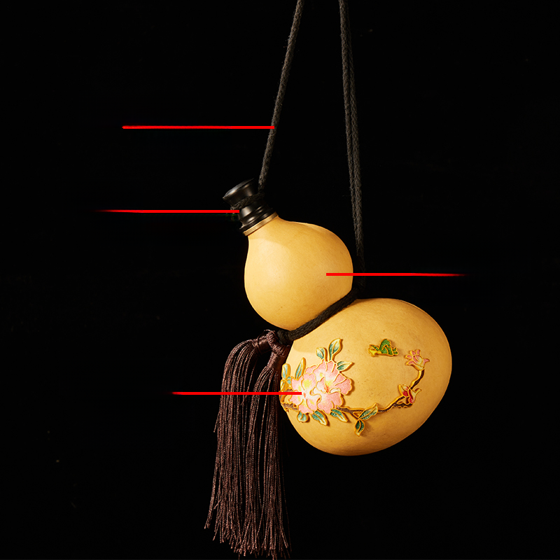 Enamel Antique Costume Water Kettle Props Jigong Wine Gourd