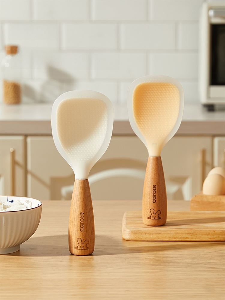 Non-Stick Vertical Edible Silicon For Home Rice Spoon