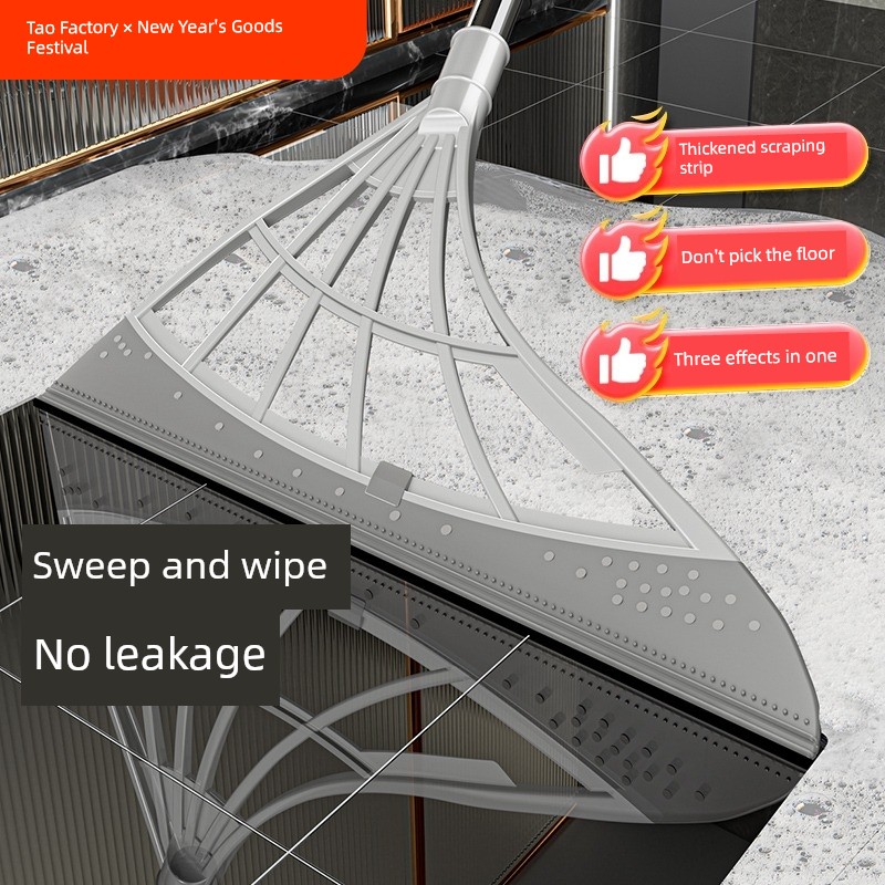 Magic Silicone Mop Dual-Use Broom Black Technology Broom