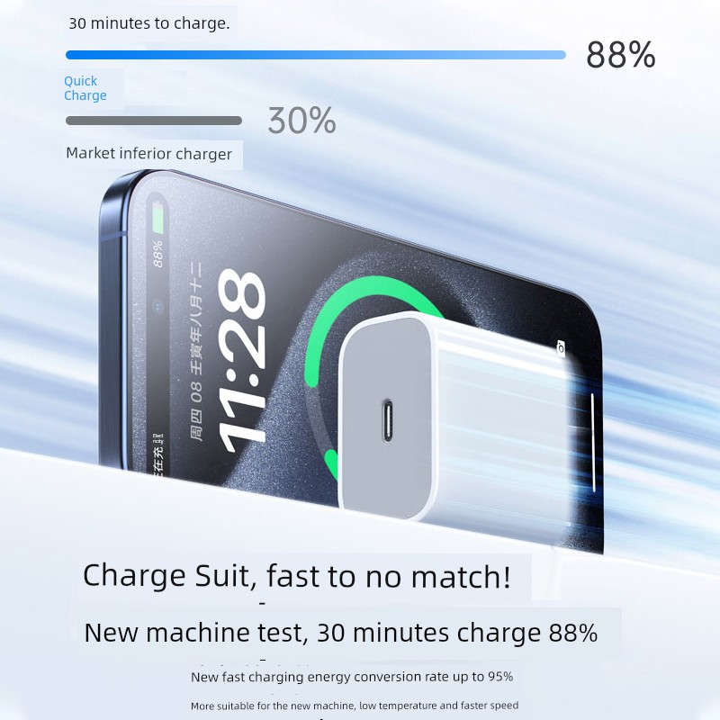 15pro Fast Charge Cellphone Plug Data Cable 30W Apple