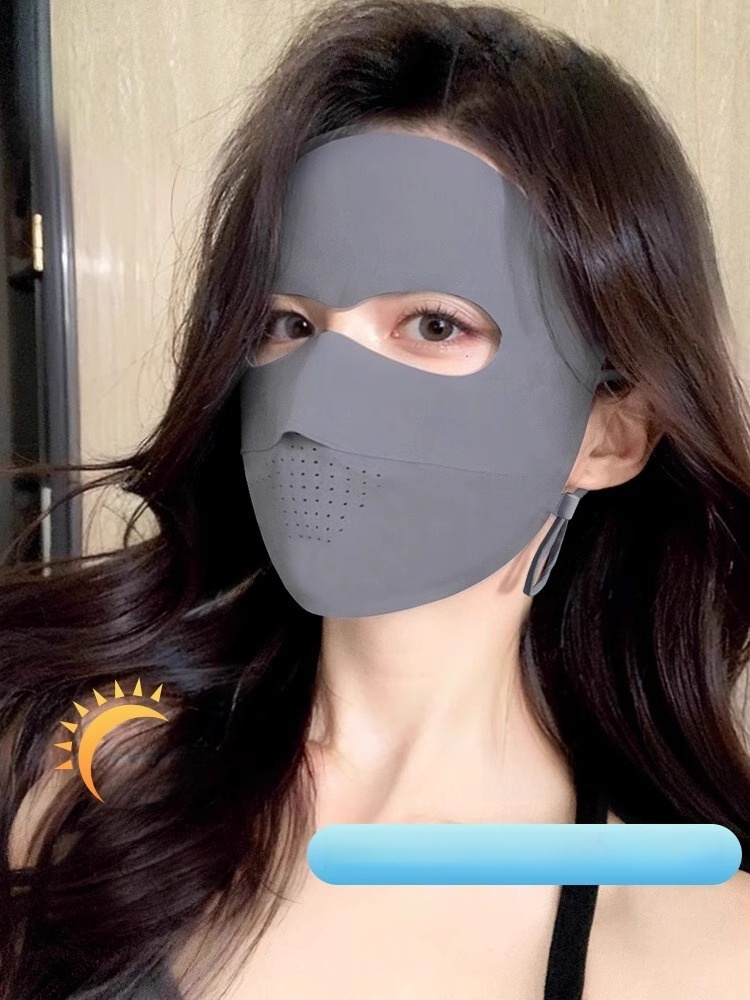 Facekini Thin Ice Silk Driving and Biking Sun Mask