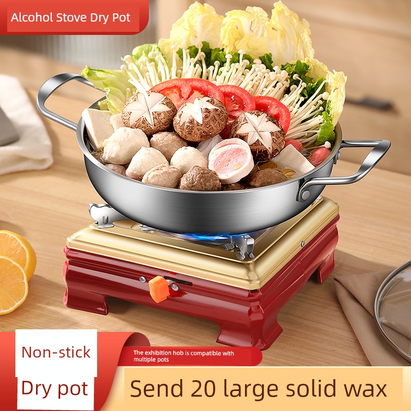 Solid Alcohol Stove Small Hot Pot For Home Stove Hot Pot Pot Base Alcohol Pot Classy Commercial Open Stove Stewed Pot Pot