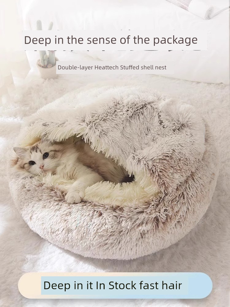 Heattech Semi-Enclosed Quilt Sleep Autumn Winter Cat Nest