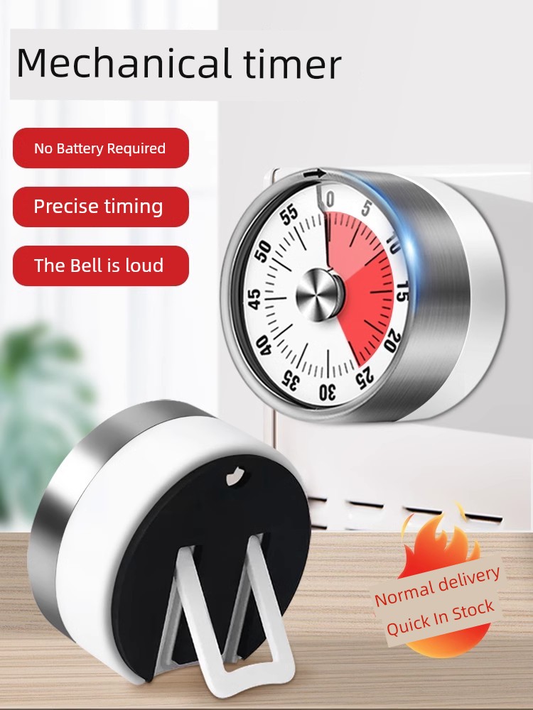 Kitchen Timer Time Manager Mechanical Timer Primary School Student Self-Discipline Handy Gadget Dedicated Visualization Reminder