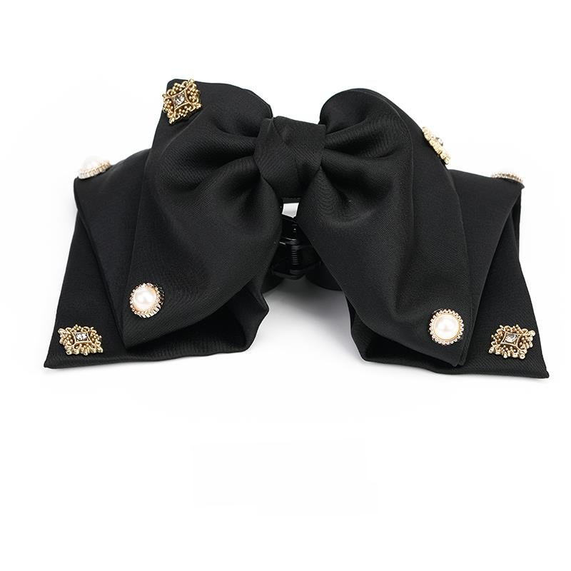 Accessible Luxury French Pearl Loose Clip Low Ponytail Grip