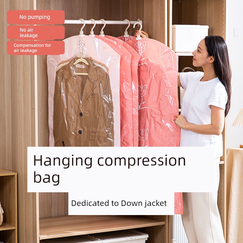 Taili Hanging Suction Vacuum Compression Bag Coat Clothing Clothes Special Dustproof Moisture-Proof Storage Bag