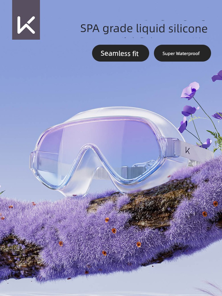 Keep Swimming Goggles HD Anti-Fog Waterproof Women Swimming Goggles Adult New Large Frame Swimming Goggles Men's Professional Swimming Equipment