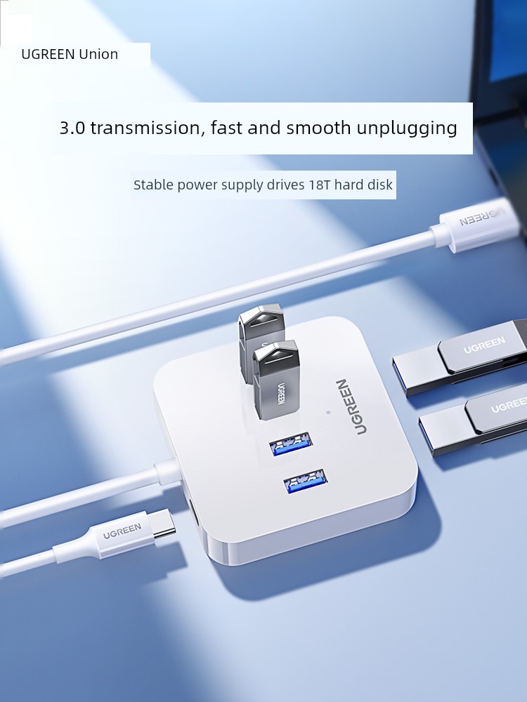 Green Plug Desktop External USB Flash Disk Long Extender