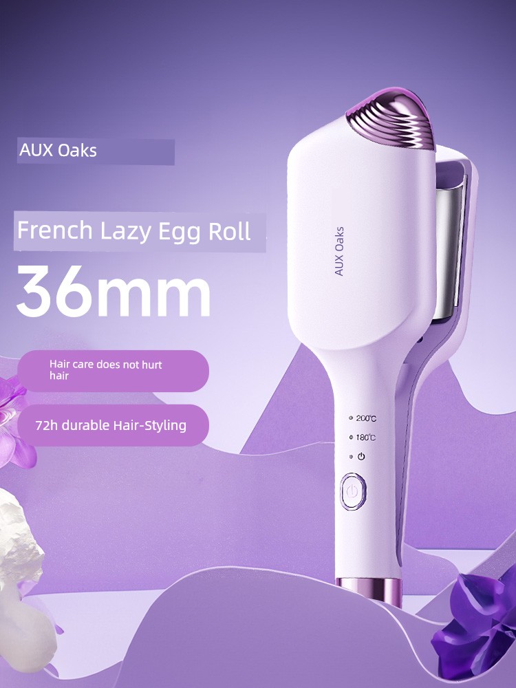 Ox Egg Roll Hair Curler 36mm Hair Curler Water Ripple Cake Lasting Hair-Styling Fluffy Dormitory Plywood