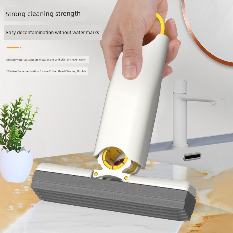 3 Pieces Mop 1 Set/Spare Cotton Head 2/Total 3 Mini Absorbent Desktop Hand Wash-Free