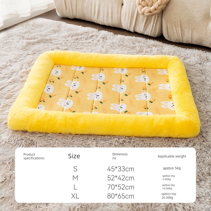 Hipidog Autumn and Winter Thickened Dehaired Angora Enclosure Kennel Dog Bed Cat Winter Sleeping Stay Thermal