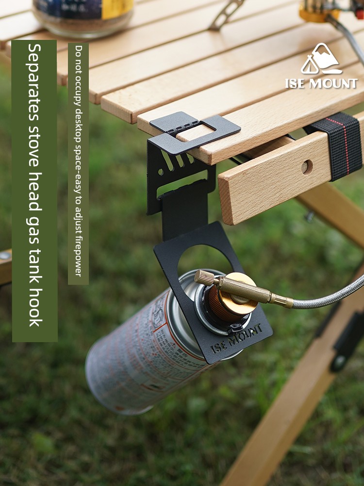Outdoor Camping Pendant Gas Tank Bracket Egg Roll Table