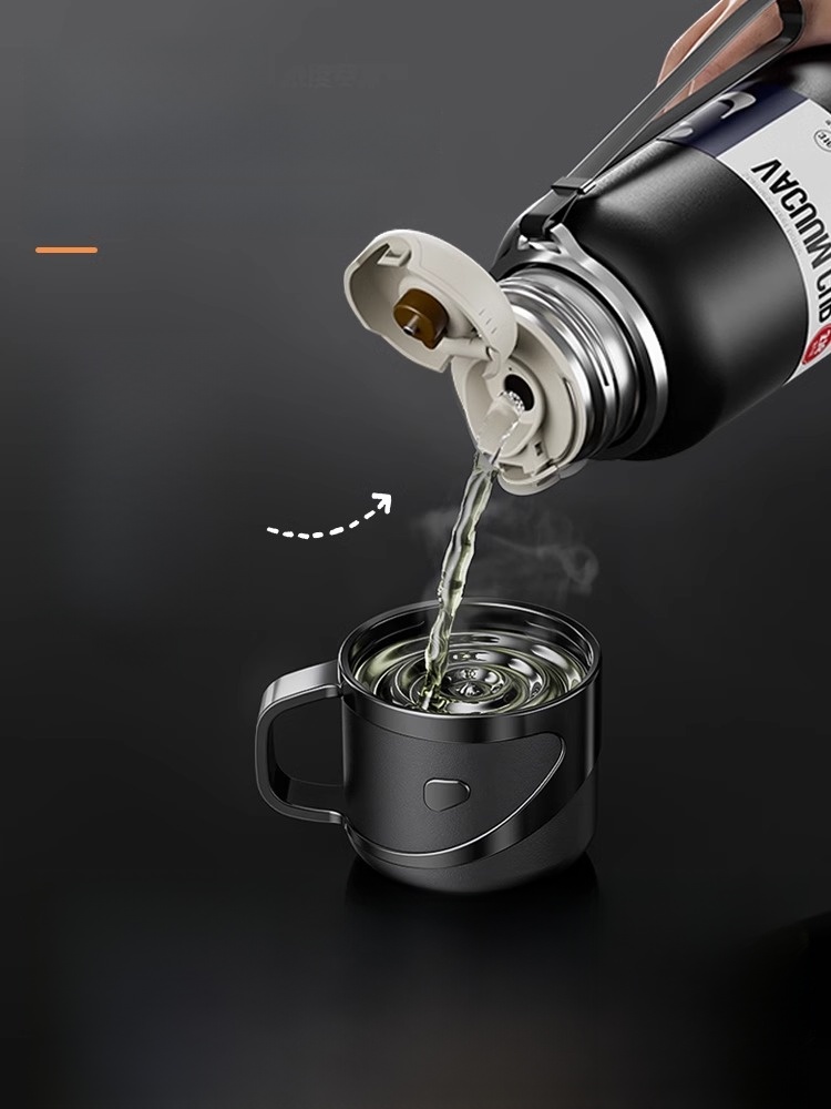 Men's Tea Brewing Cup Water Kettle Travel 316 Stainless Steel