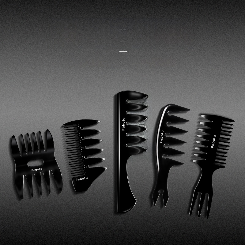 Men's Hair-Styling Oil Head Curly Hair Massage Vent Comb