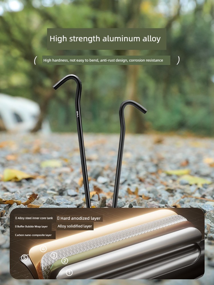 Primitive Man High-Strength Durable Aluminum Alloy Portable Stake