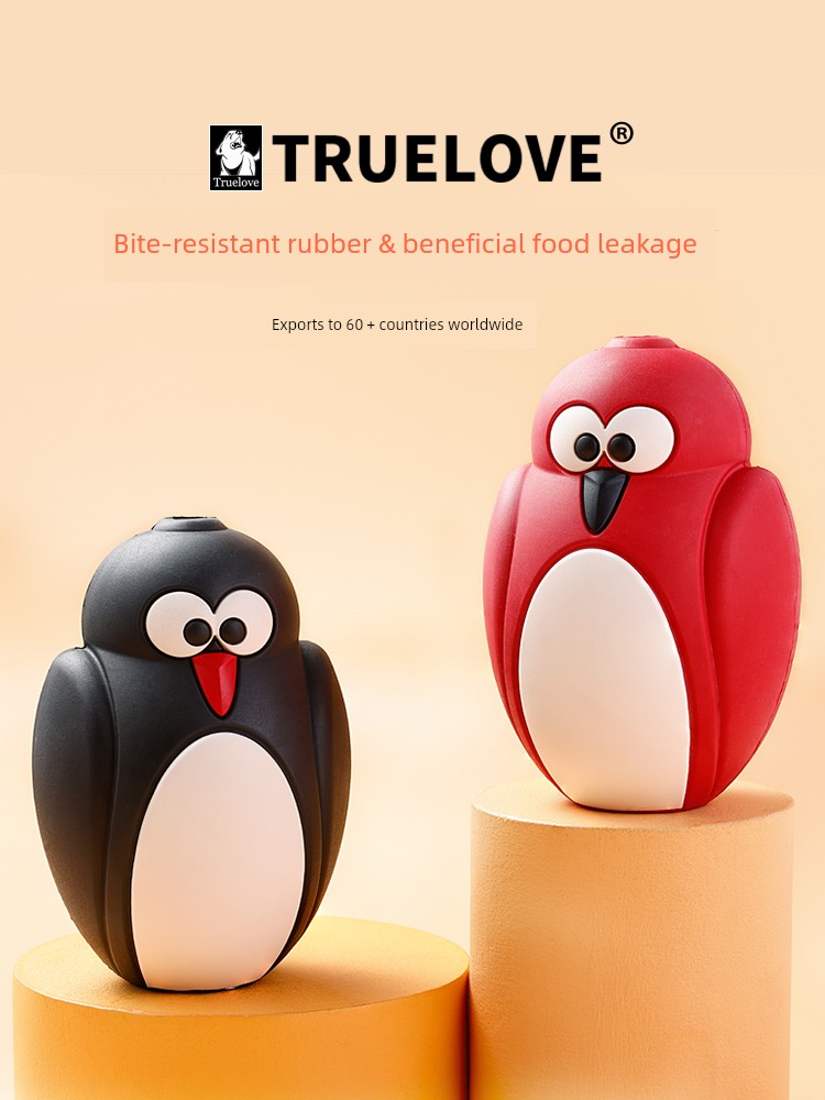 Truelove Dog Toy Bite-Resistant Food Dropping Ball Big Puppy Molar Rubber Pet Teddy Golden Retriever Self-Hi Relieving Stuffy