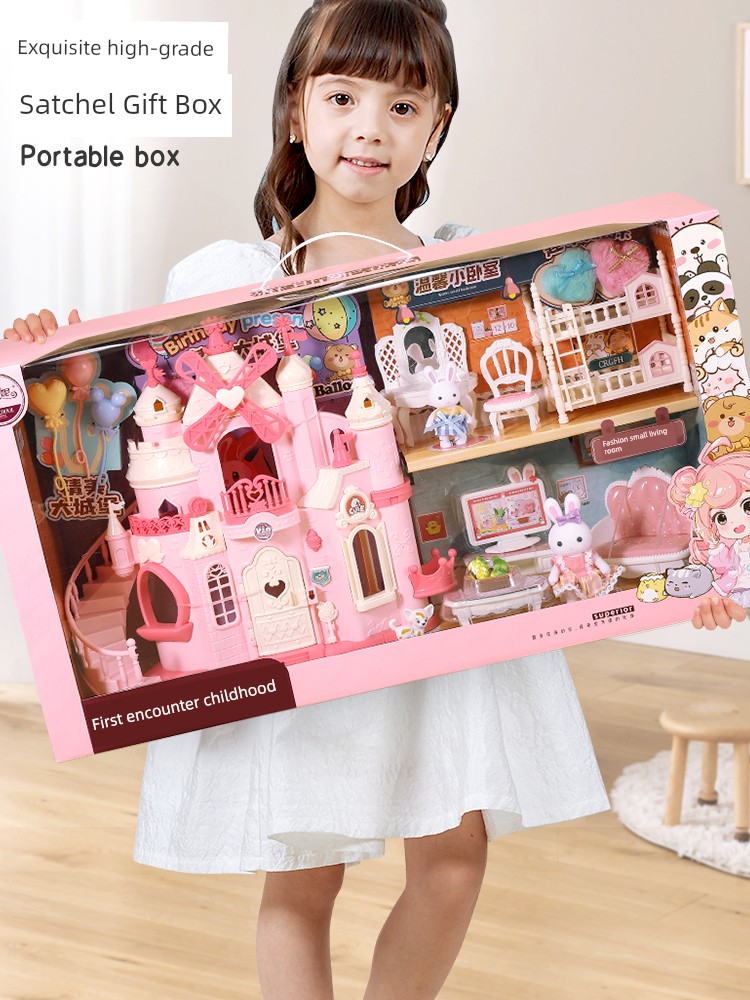 Sydney Toy Girls Playing House Princess Castle Doll House Girl Bunny Girl Children's Birthday Gifts