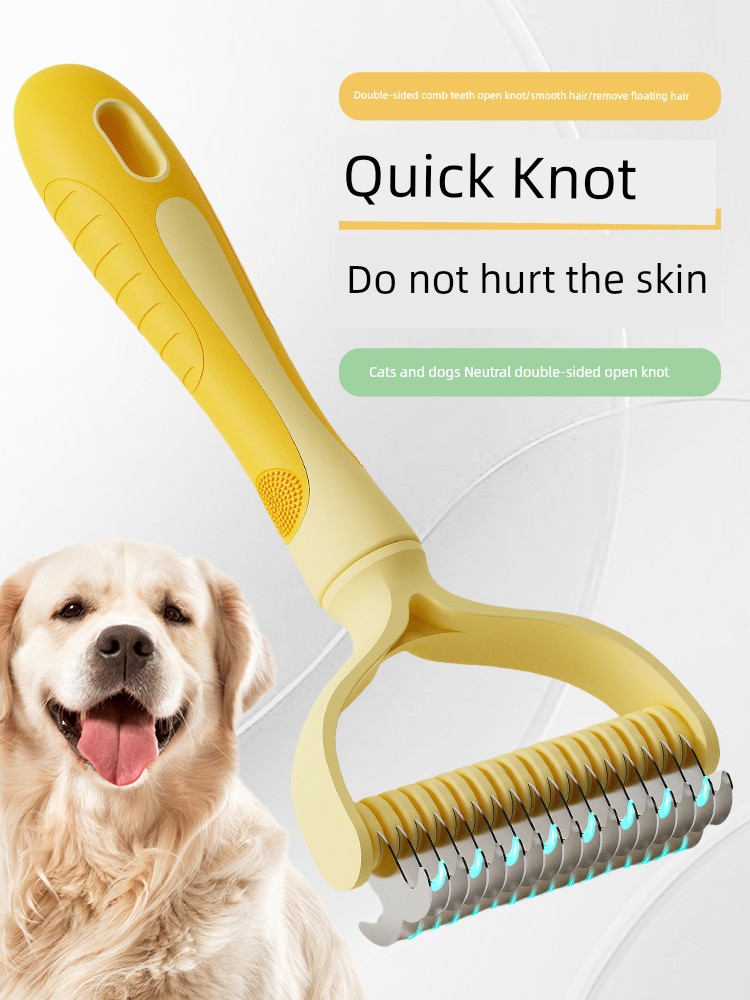 Taige Cat Knot Untying Comb Cat Comb Float Hair Cleaning Knotted Cat Hair Comb Pet Bichon Dog Fur Cleanup Artifact