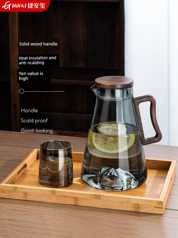 For Home Accessible Luxury Tea Making Glass Explosion-Proof Living Room Cold Water Bottle