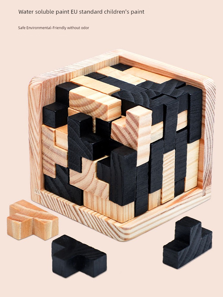 Magic Bucket 54T Toy 54l Classical Building Blocks Burr Puzzle Burr Puzzle Office Decompression Fun Adult Puzzle Toys