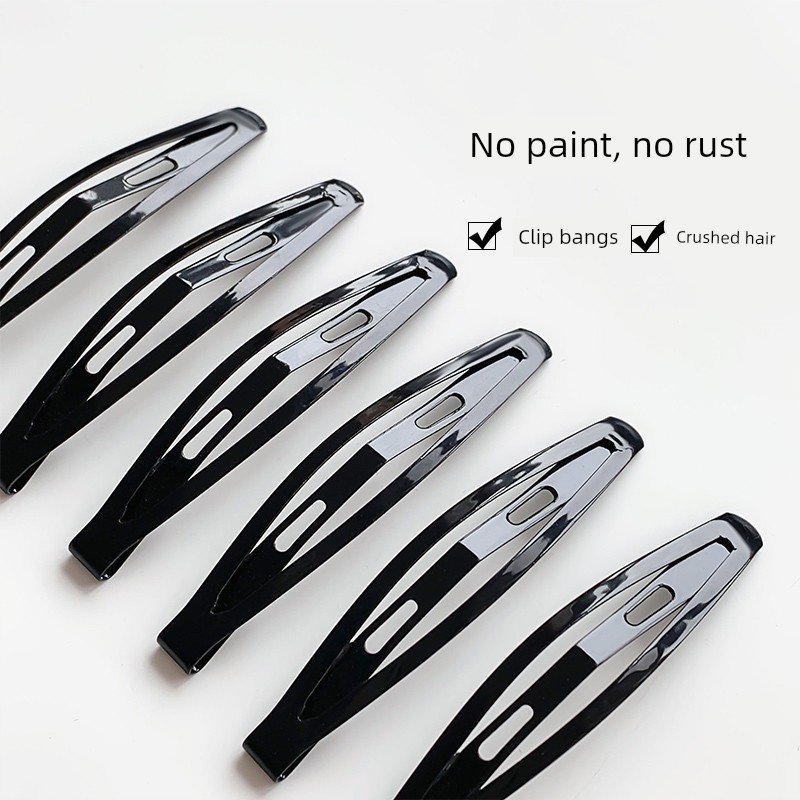 Black Hairpin Female BB Clip Side Bangs Shredded Hair Side Clip Kids Back Head Hairpin Hair Clip Hair Clip Headdress