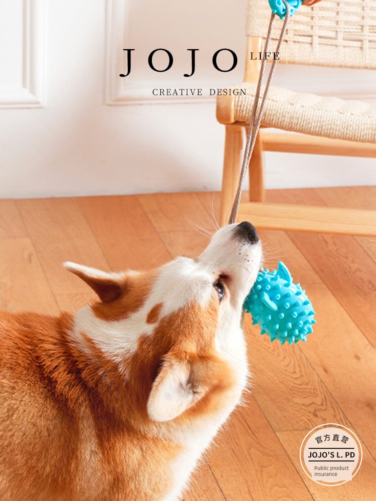 Jojo's L. Pd. Mr. Grocery. Pet Sucker Toys Strong Suction Pull Resistance Food Dropping Ball | Impression