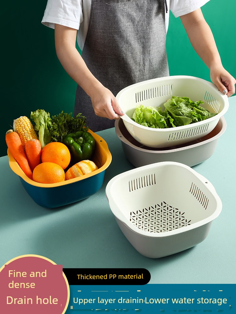 Jujiajia Draining Basket Internet Celebrity Kitchen Rice Washing Washing Basin
