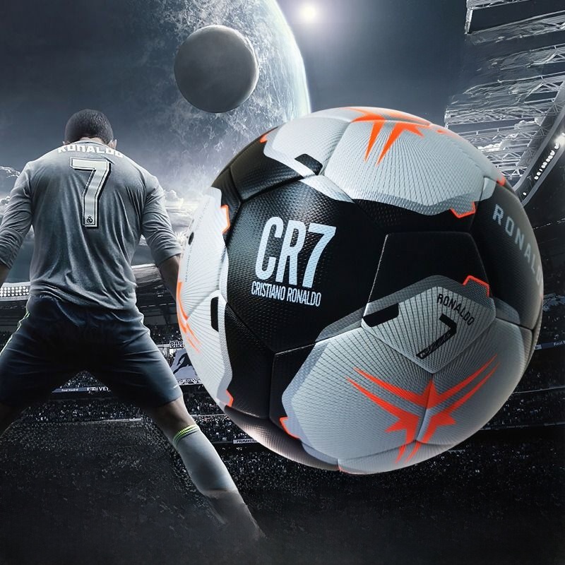 C Luo Official Commemorative Ball Champions League Same Style Official Game Football Thermal Bonding Soft Leather No. 5 Training Adult Abrasion Resistant