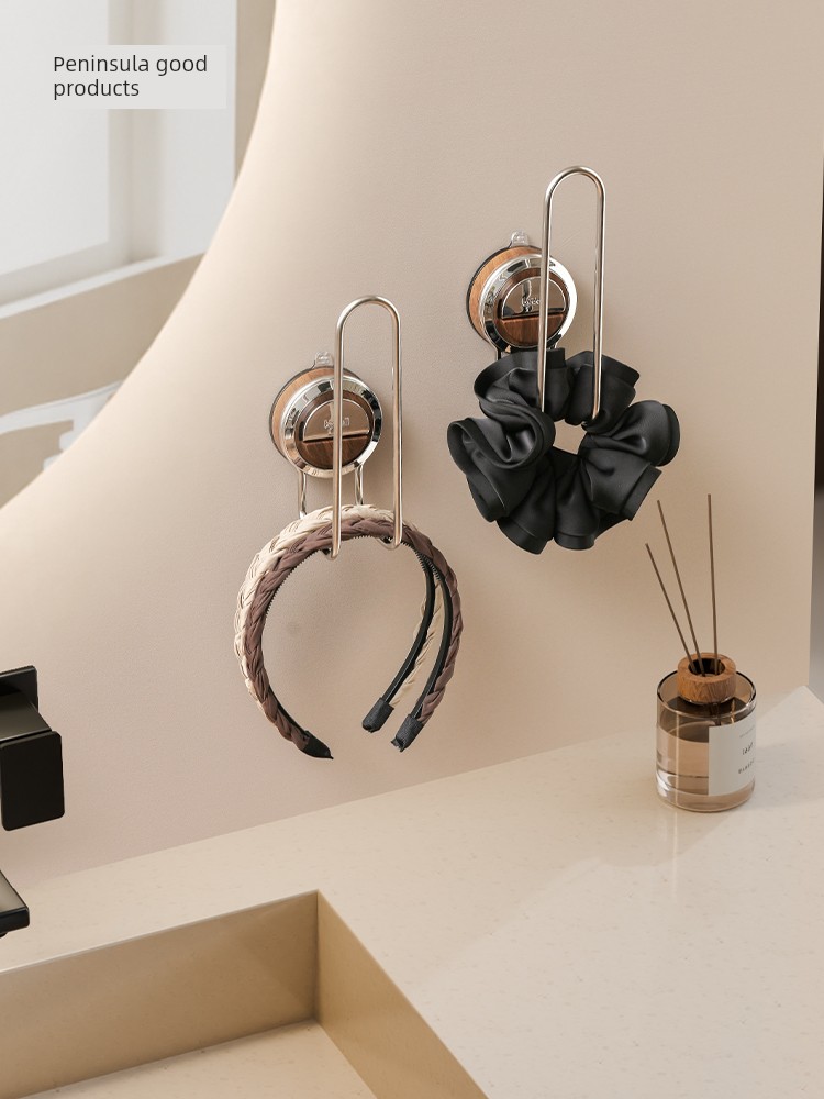 Suction Cup Hair Accessories Storage Rack Bathroom Wash Wall Hanging Hair Rope Hair Elastic Hairpin Bracelet Bracelet Jewelry Storage Fantastic