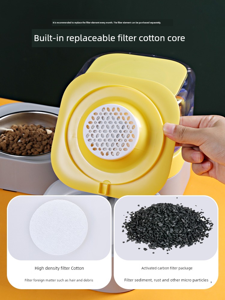 Pet Feeder Automatic Pet Feeder Feeder Cat and Dog Automatic Pet Feeder Feeder Water and Food All-in-One Machine Drink Fountain Cat