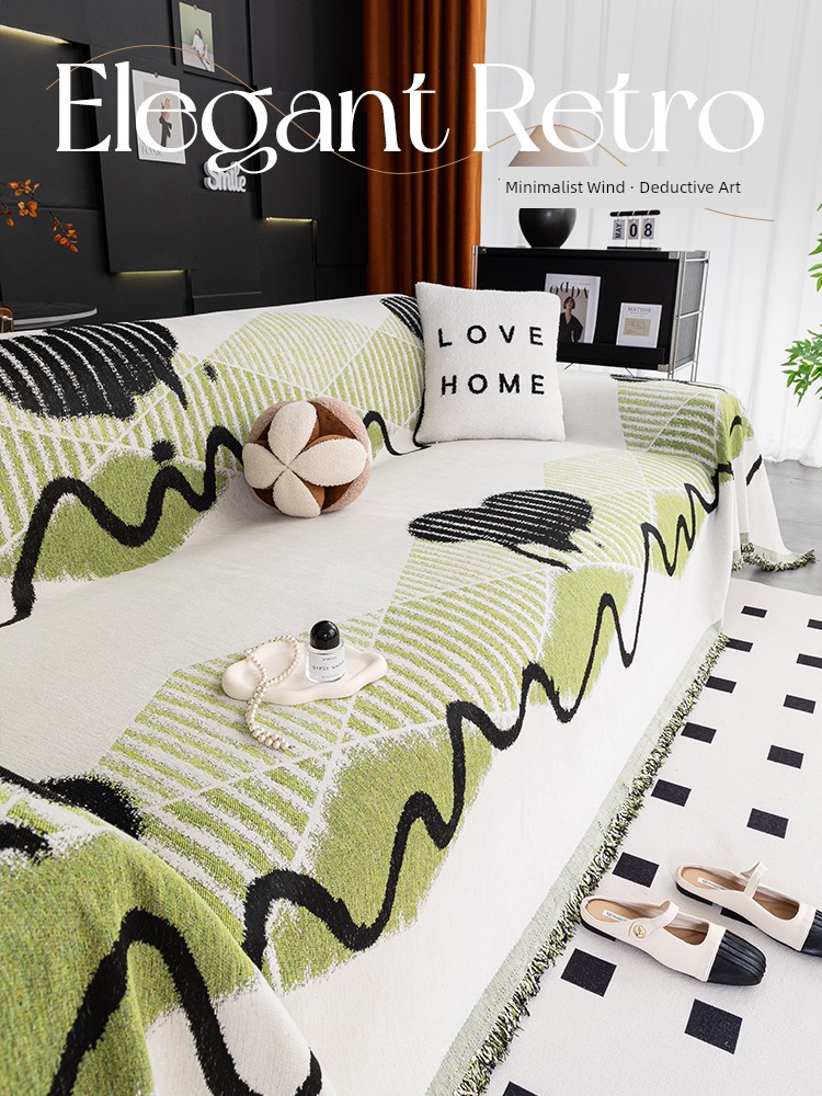 Fancy Accessible Luxury Chenille a Whole Full Covered Sofa Cover Towel All Year Round Neutral Non Slip Anti-Scratching Sofa Cushion