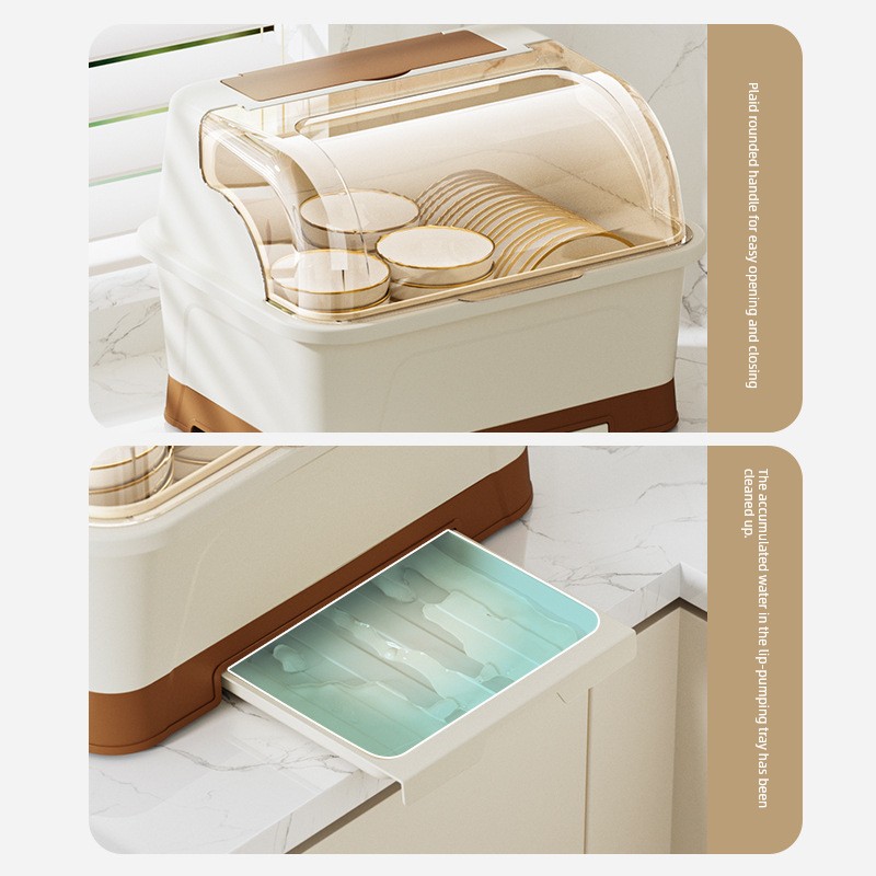 Bowl and Chopsticks Storage Box Plastic Draining Rack Cutlery Bowl and Plates Box Bowl Home Storage Kitchen Dish Rack Draining Dish Rack