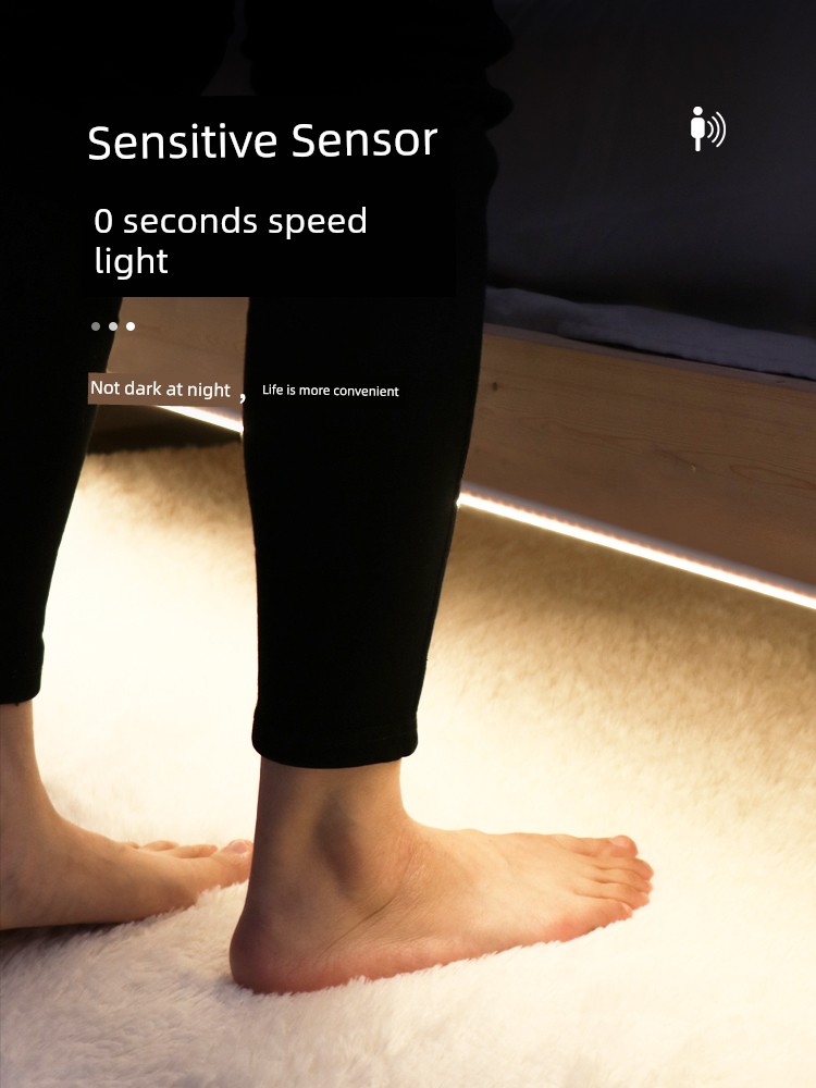 Atmosphere Human Body Sensor under Bed Room Plug-in Light Strip