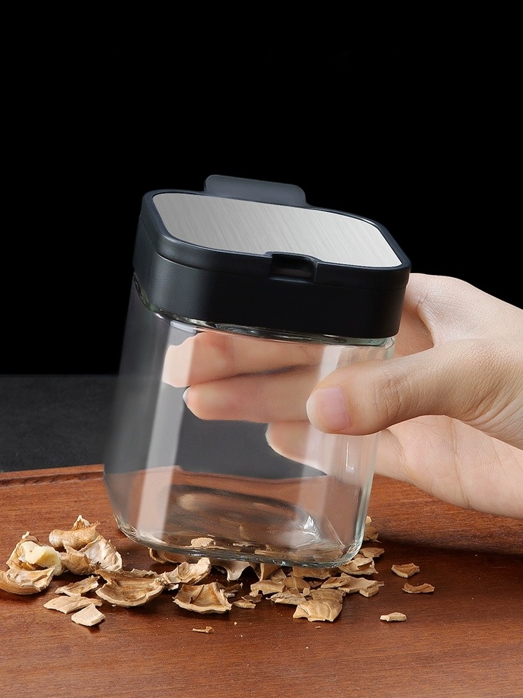 Home Salt Shaker Storage Glass Seasoning Moisture-Proof Kitchen