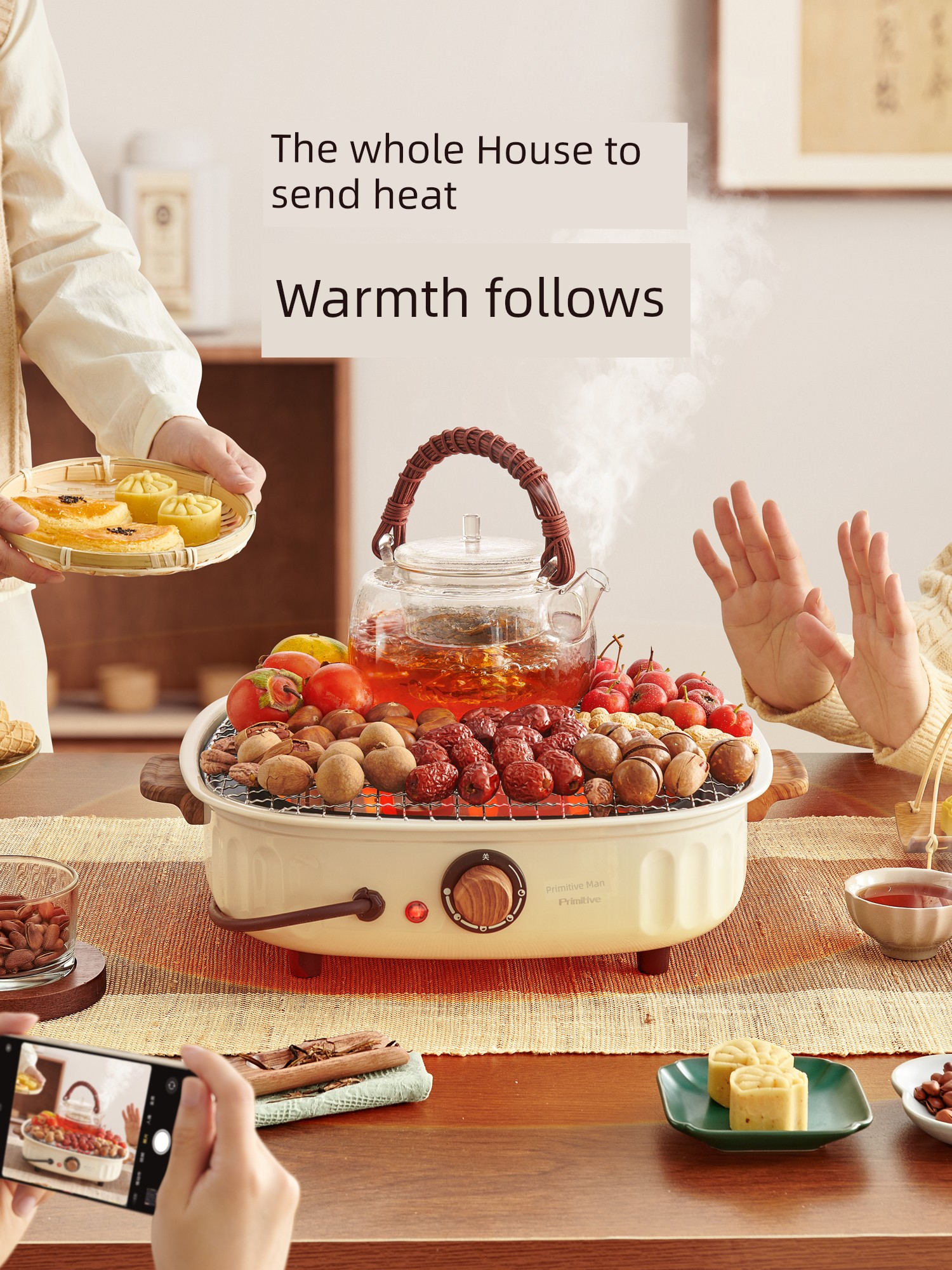 2024 New Arrival Electric Stove Tea Cooking For Home Indoor Smoke-Free Barbecue Stove Barbecue Roasting Stove Suit Complete Set of Appliances