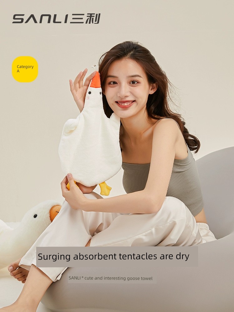 Sanli Hanging Water-Absorbing Quick-Drying Cartoon Hand Towel