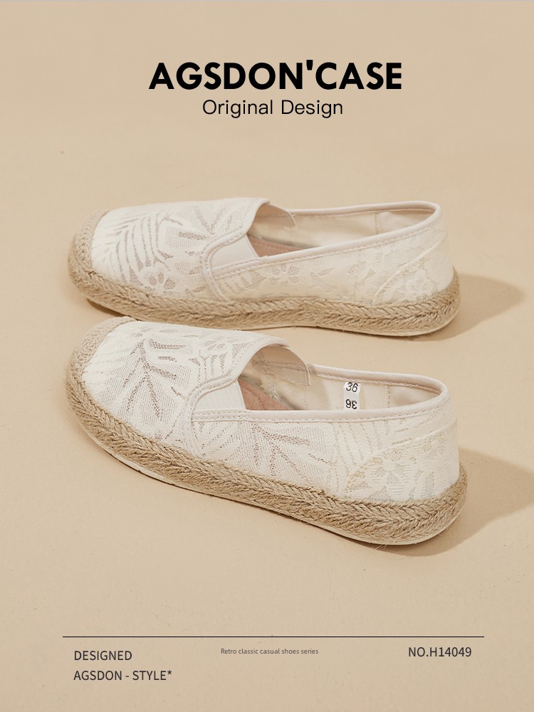 Bean Bag Lace Slip-on Ladieswear Pregnant Women Fisherman Shoes