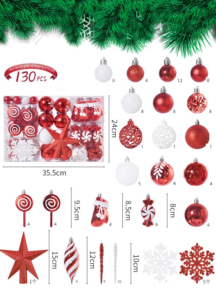 2024 New Arrival Christmas Tree DIY For Home Creative Accessories Pendant Christmas Ball Bar Party Atmosphere Decorations