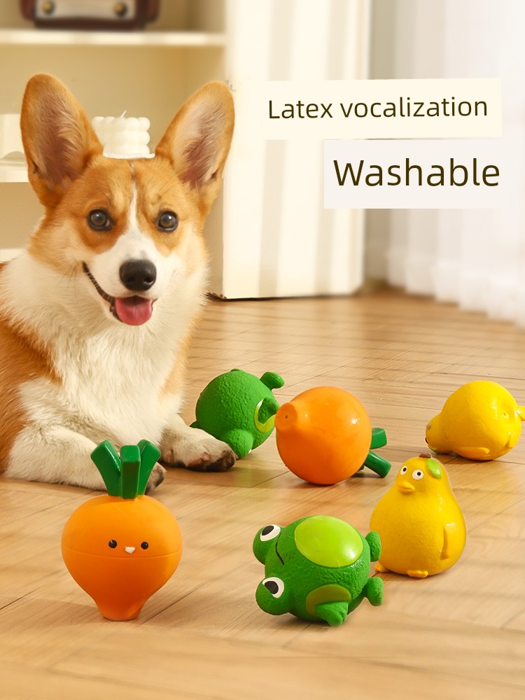Relieving Stuffy Latex Corgi Teddy Small Size Dogs Consume Dogs