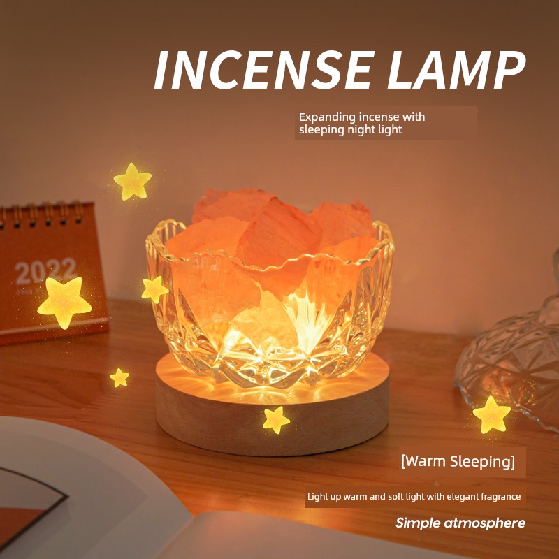 Bedroom Ins-Style Aromatherapy Soft Light Remote Control Salt Light