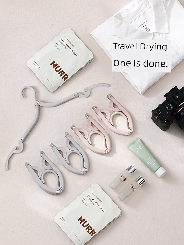 Fasola Foldable Hanger Travel Portable Hanger Clothes Fantastic Rack Travel Hanger Hotel Multifunctional Clothes Drying Hanger