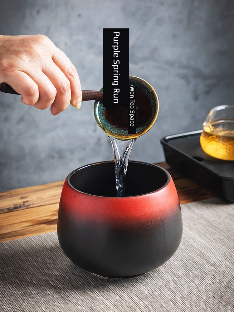 Jojo's L. Pd. Ziquan Jian. Ceramic Ru Ware Tea Basin Tea Basin Jianshui Tea Water Tank Tea Barrel | Bixi