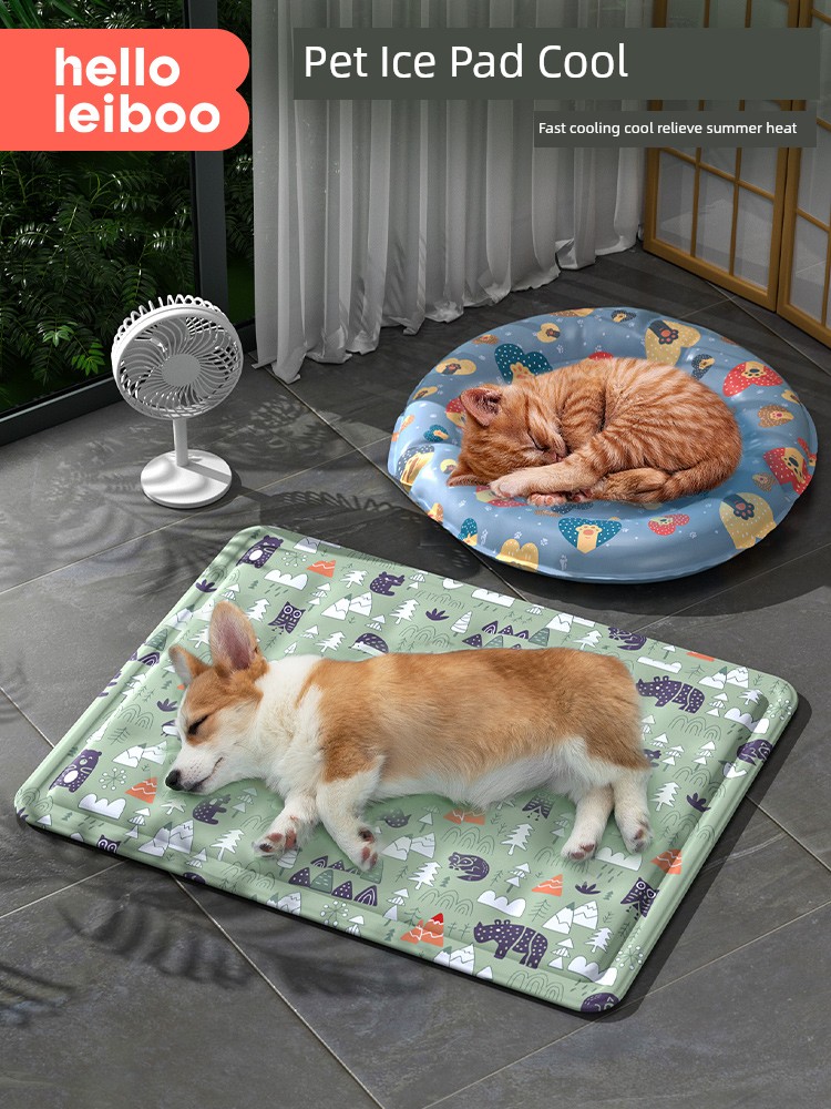 Pet Ice Mat Summer Cat Mattress Summer Mat Dog Ice Mat Summer Cooling Cool Pad Bite-Resistant Ice Mat Kennel