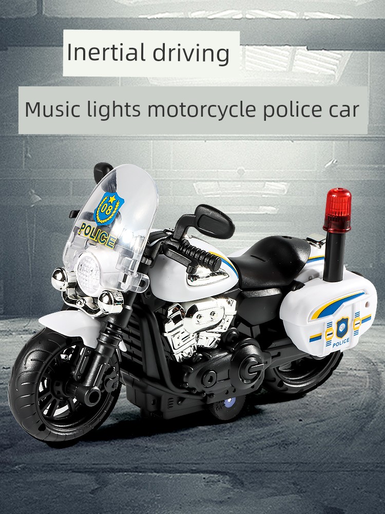 Kids Artificial Motorcycle Toy Car Inertia off-Road Special Police Car Three-Year-Old Boy 2-3-Year-Old Baby Boy Car