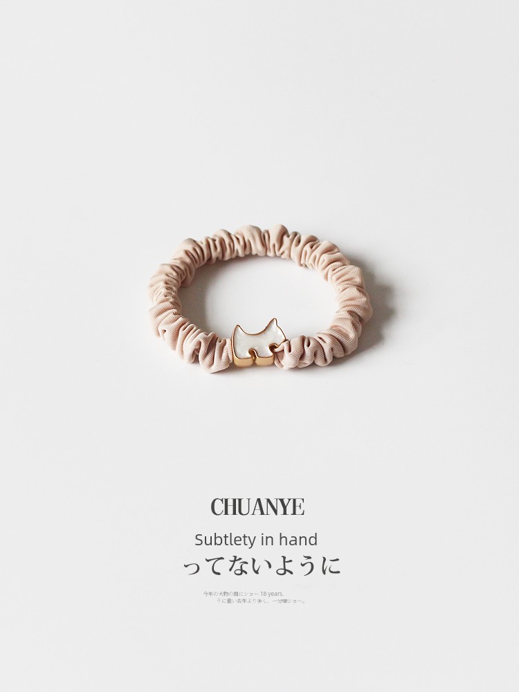 Kawano High Ponytail Minimalist Rubber Headband Head Rope Large Intestine Hair Ring